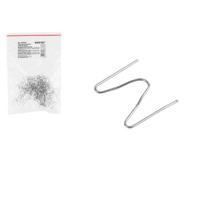 Скобы для пайки пластика 0.6 мм угловые WORTEX 0323337