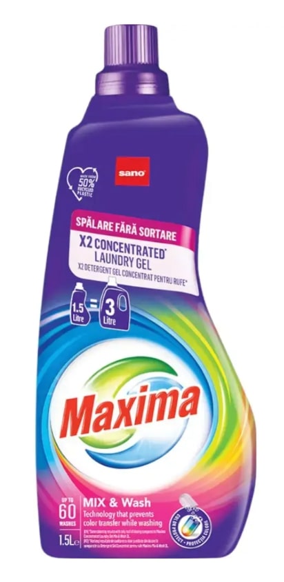 Гель для стирки Sano Maxima Mix&Wash 1.5 л
