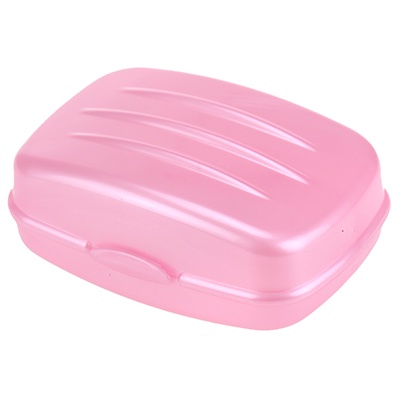 Мыльница пластмассовая розовая 10х7х4.5см, Радиан 94742
