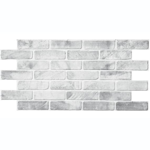 Панель ПВХ 1020х495мм Кирпич старый серый ArtDekArt