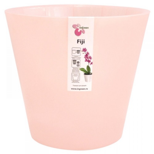 Горшок для цветов Фиджи 1,6 л розовый перламутровый, ING1558РЗПЕРЛ INGREEN