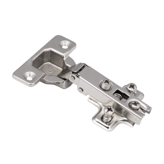 Петля накладная с доводчиком 100° 48мм H-2 slide-on AKS 109834 (еврошуруп)