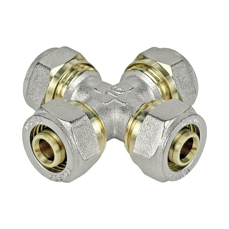 Крестовина обжимная 16х16х16х16 VALFEX