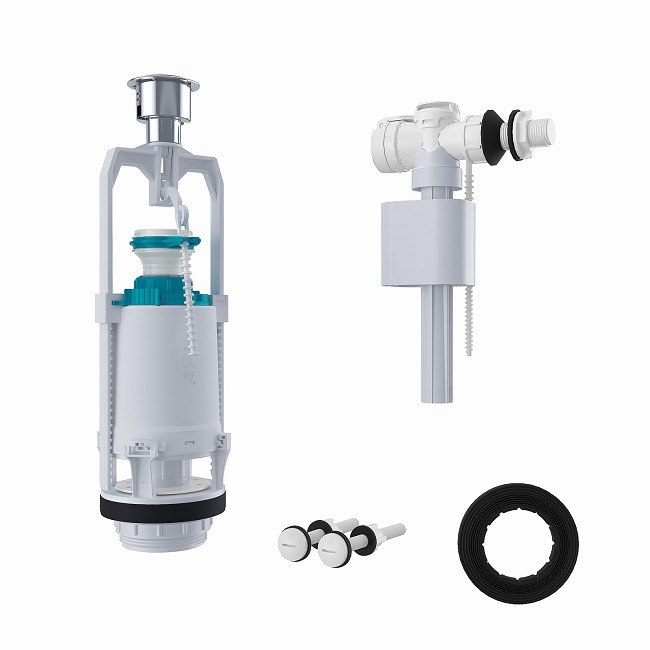 Арматура смывная, 1-ур, боковой подвод, тип А, IDDIS F012400-0005