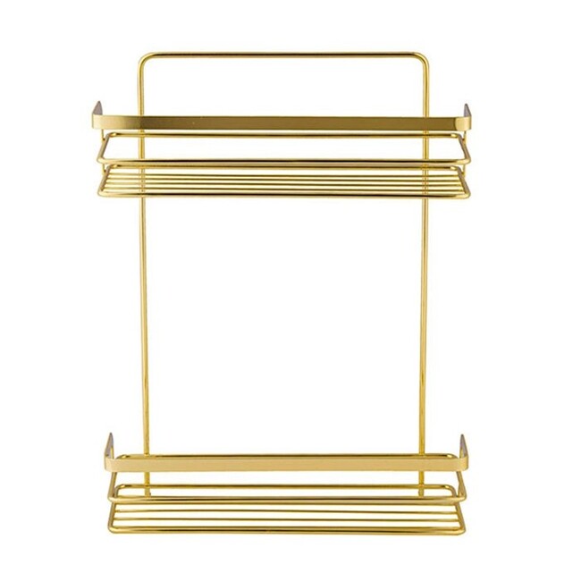 Полка настенная Niagara 2 уровня (золото) BISK 05772