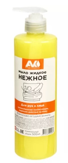 Мыло жидкое Нежное 500г, AVKO