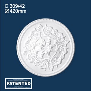 Декоративная розета инжекционная Solid С309/42 