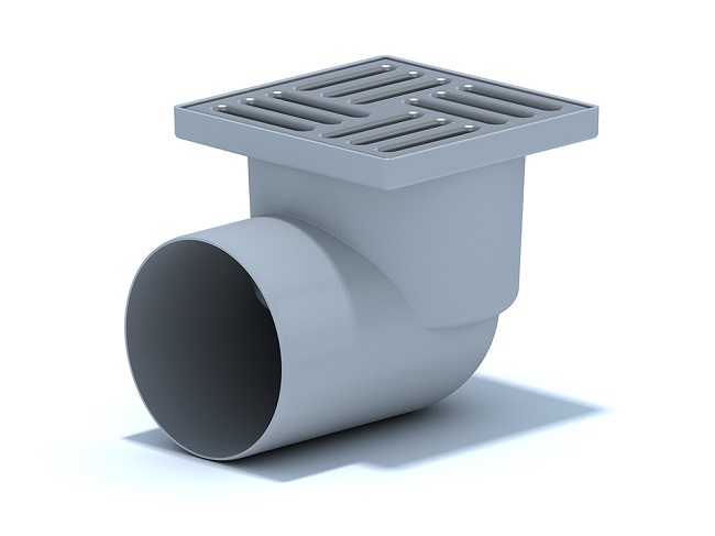 Трап горизонтальный D110 с гидрозатвором, решётка из нержавеющей стали, 150х150мм, Ани Пласт TA1112