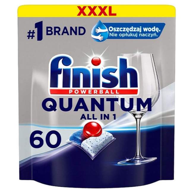 Капсулы для посудомоечных машин Finish Powerball Quantim AIO 60 шт