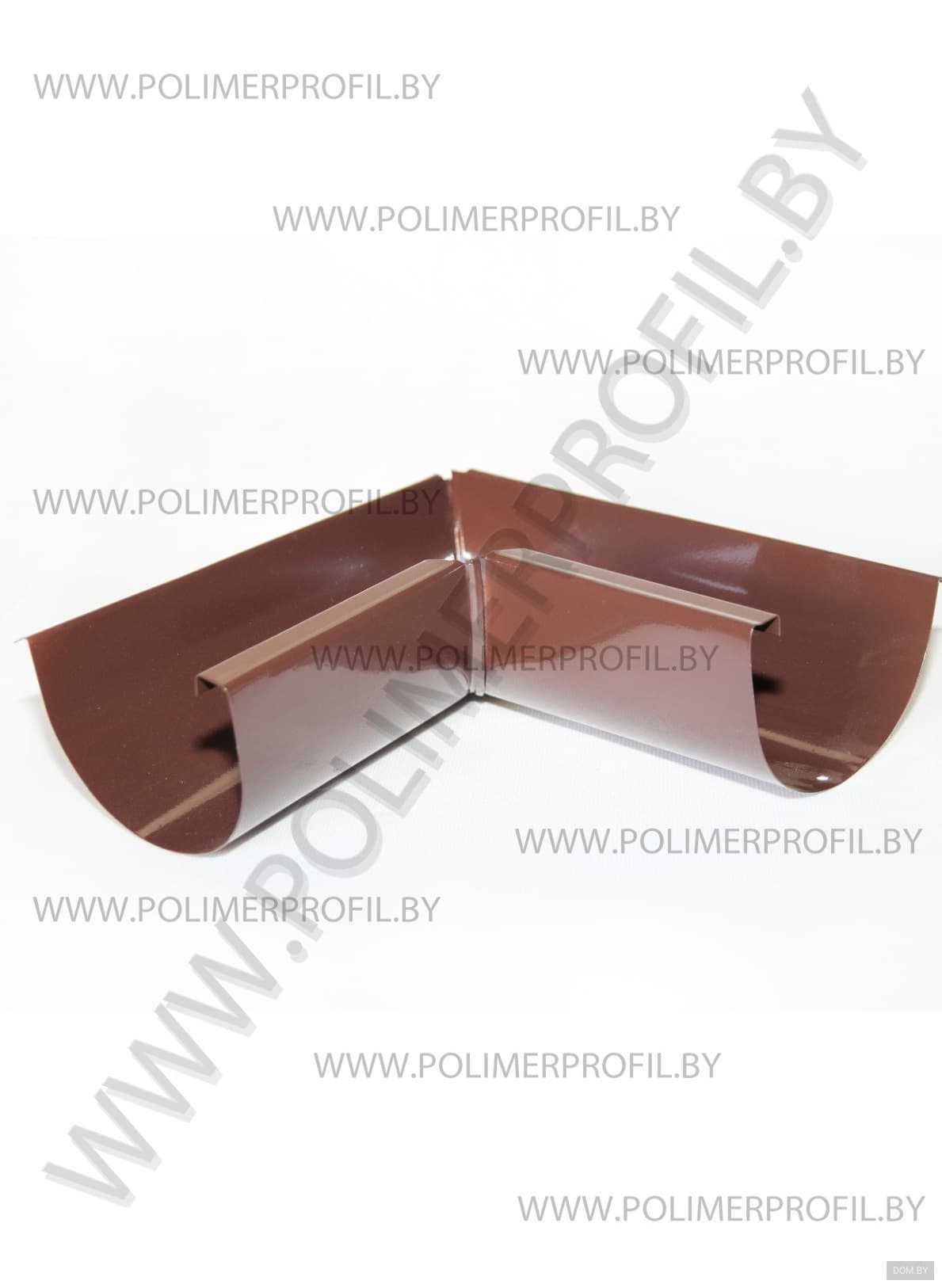 Желоб угловой внутренний Ф 120 ПП 8017(коричневый)