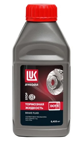 Жидкость тормозная Лукойл DOT-4, 0.455 кг