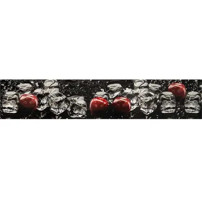 Панель кухонная (фартук) ПВХ Лед и Вишня 0.6х3м Югпластмаркет