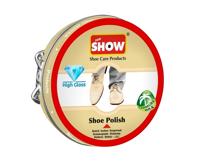 Крем для обуви из гладкой кожи, классический бесцветный, 50 мл SHOW