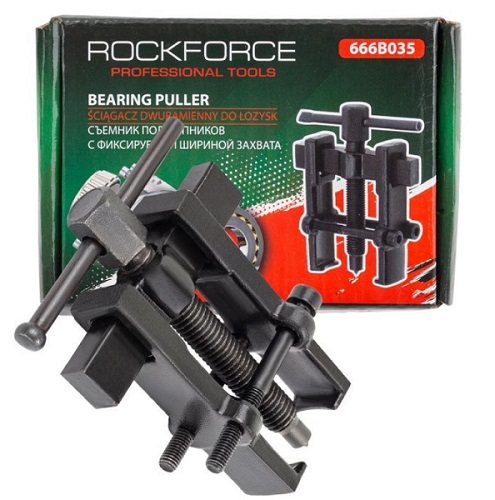 Съемник подшипников двухзахватный с фиксацией диапазон захвата 8-35 мм RockForce RF-666B035