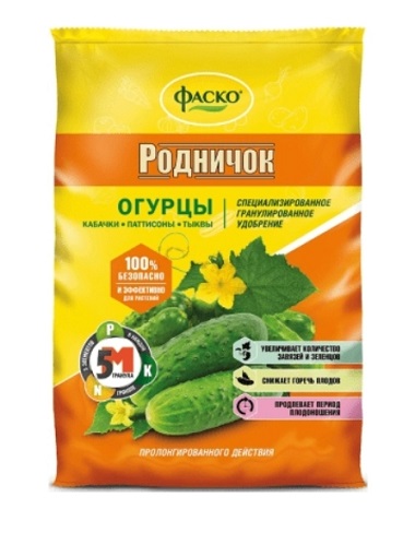 Удобрение минеральное 5М-гранула Родничок для огурцов ФАСКО 1кг