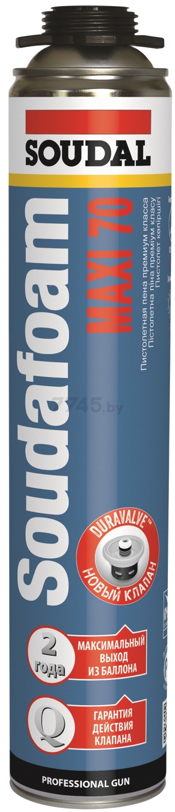 Монтажная пена пистолетная Soudafoam Maxi 70 870 мл Soudal