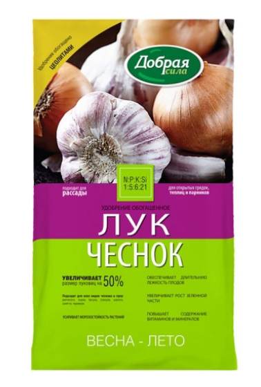 Удобрение открытого грунта Лук-Чеснок Добрая Сила 0.9кг