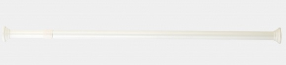 Карниз для ванны 1,4 - 2,6 м (белый), алюминиевый