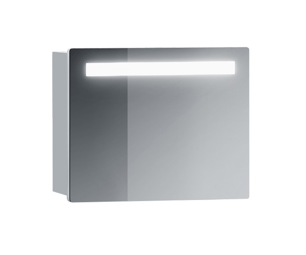 Шкаф навесной зеркальный Марсель ВШ 60 Белый глянцевый