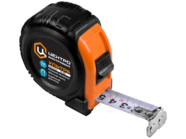 Рулетка 5 м х 25 мм, ЦЕНТРОИНСТРУМЕНТ УЛЬТРА 5М-25ММ (ULTRA)