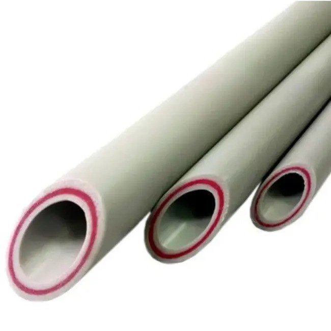 Труба армированная стекловолокном PP-R SDR7.4, PN20, 2м серый VALFEX