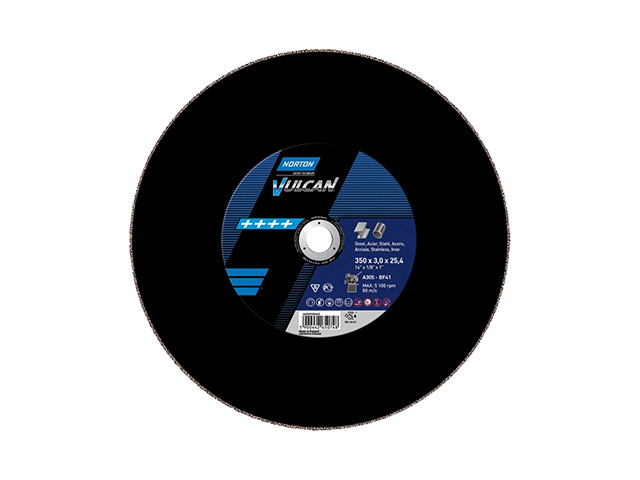 Круг отрезной 350х3.0x25.4 мм для металла Vulcan CHOP NORTON