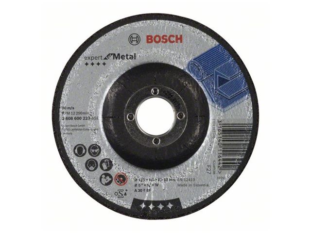 Круг обдирочный 125х6x22.2 мм для металла BOSCH 2608600223