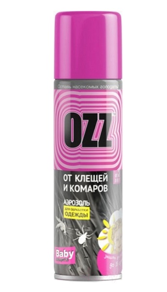 Аэрозоль детский от клещей и комаров ОZZ-BABY 120 мл ББХгрупп