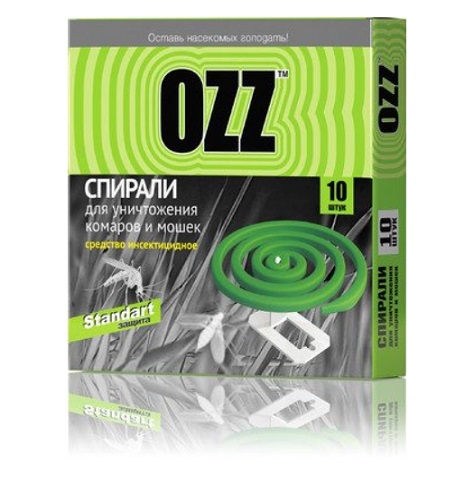Спирали от комаров 10 шт NEW OZZ ББХгрупп