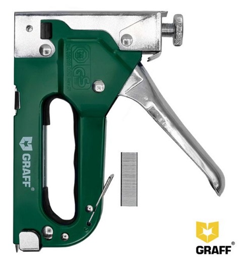 Степлер строительный ВL01, 4-14 мм GRAFF 2402001