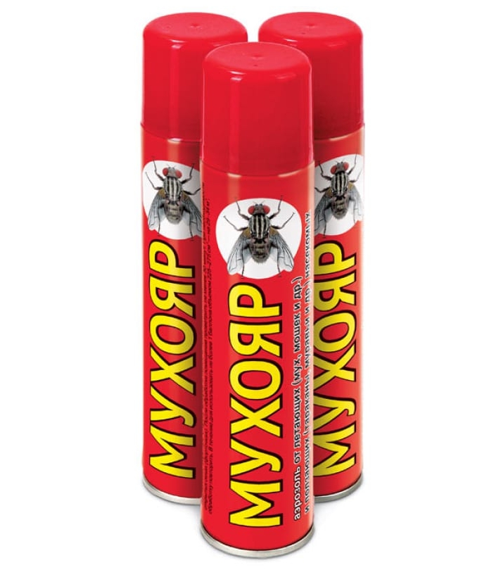 Аэрозоль от насекомых 300 мл Мухояр Full out Ваше Хозяйство