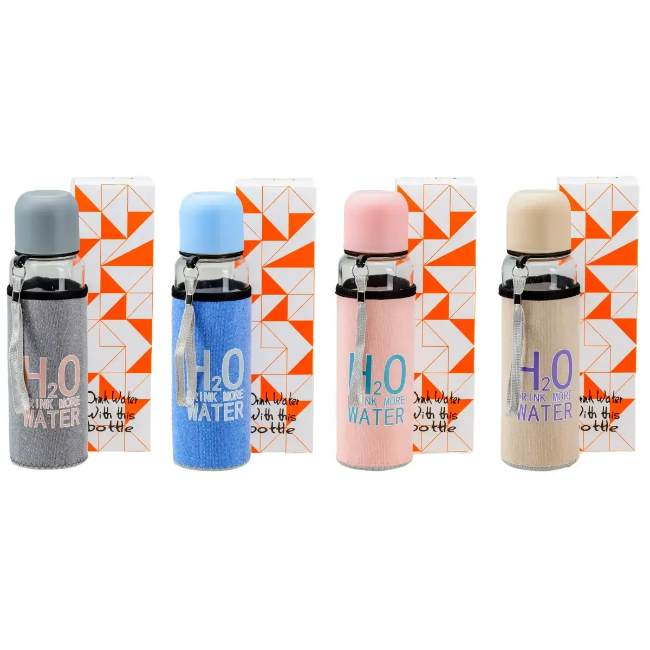 Бутылка для воды H2O 600 мл в чехле 30898609