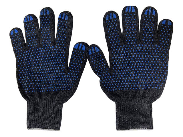 Перчатки х/б с покрытием Точка 10класс черные Иваново-СИЗ