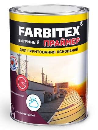 Праймер битумный кровельный 1.7 кг Farbitex