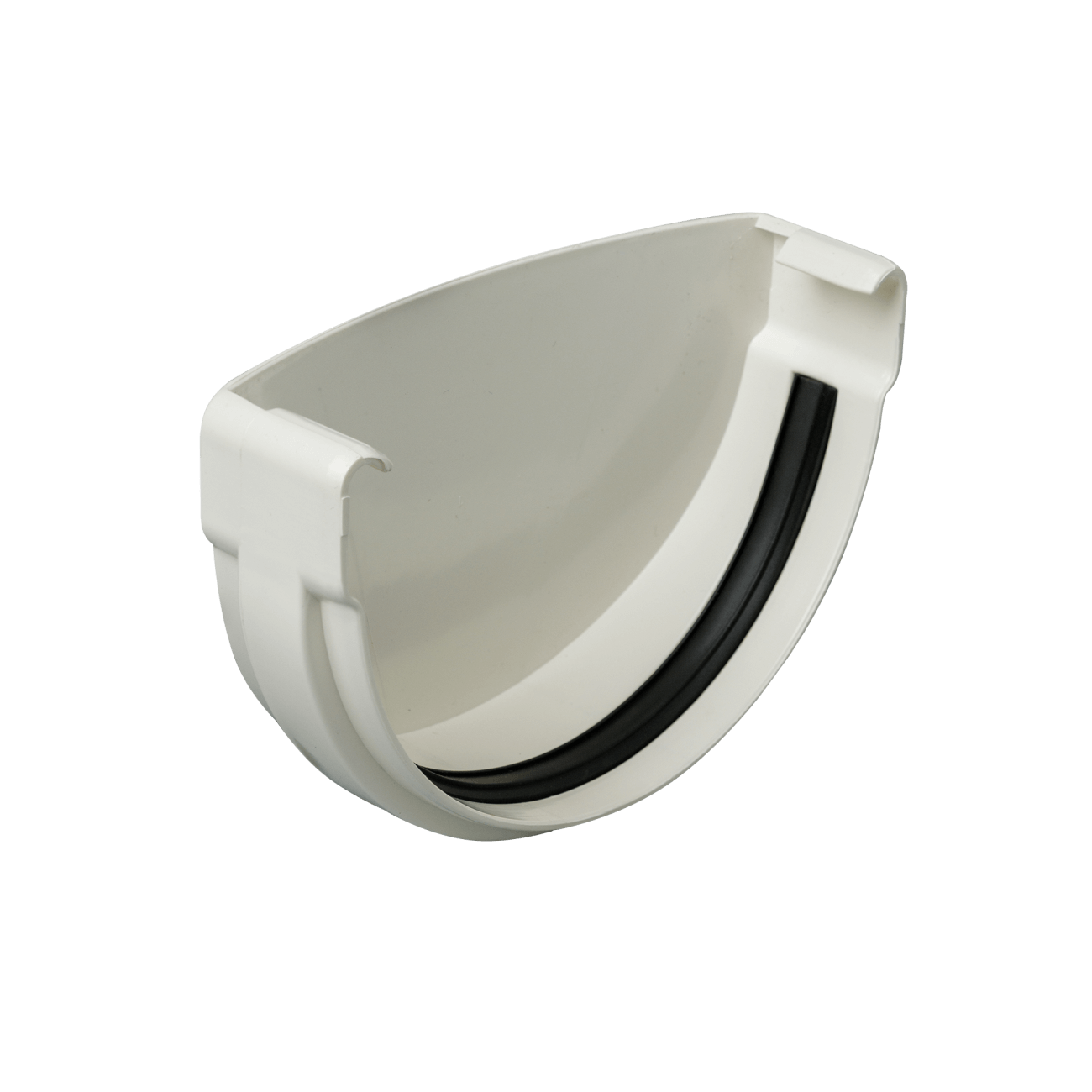 Заглушка желоба (белый) 125 мм Комфорт Альта-Профиль