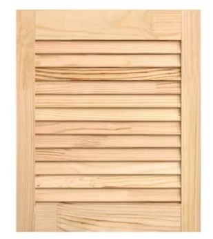 Дверца жалюзийная сосновая 294x993x20мм Меленки лес