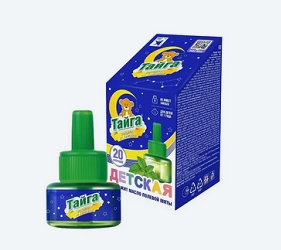 Наполнитель жидкий от комаров Тайга Kids, Детский 20 ночей