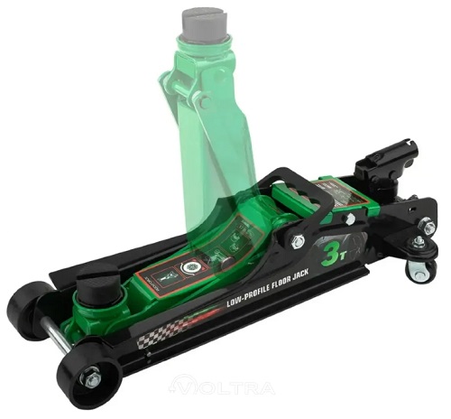 Домкрат гидравлический подкатной, 3 т, h подъема 85-380 мм, Rockforce RF-T825010