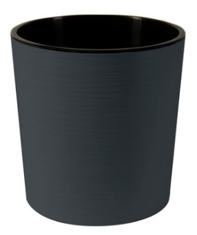 Кашпо Вега 30, антрацит co вcтaвкoй, 17.2л