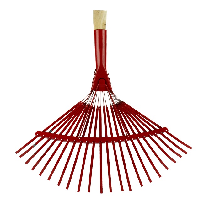 Грабли веерные пластинчатые 120 см, 22 зуба, с черенком ТандемАгро 30854