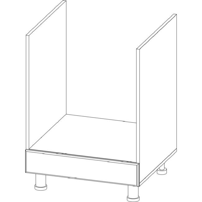 Шкаф под плиту 60 см белый SV-Мебель C600п