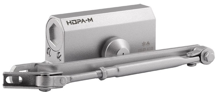  Доводчик дверной 410 ISPARUS от 15 до 60 кг серебро