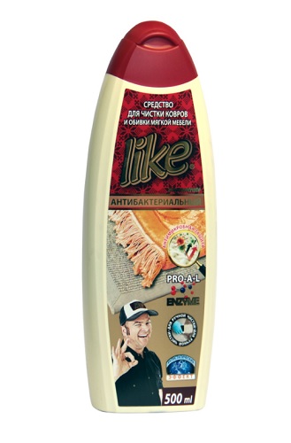 Средство для чистки ковров и обивки мягкой мебели с антибактериальным эффектом Like антибактериальный 500 мл