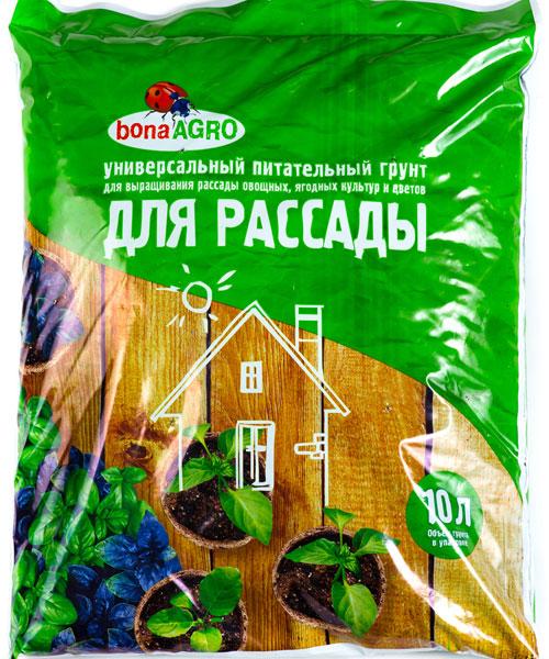 Грунт питательный bonaAGRO для рассады 10л