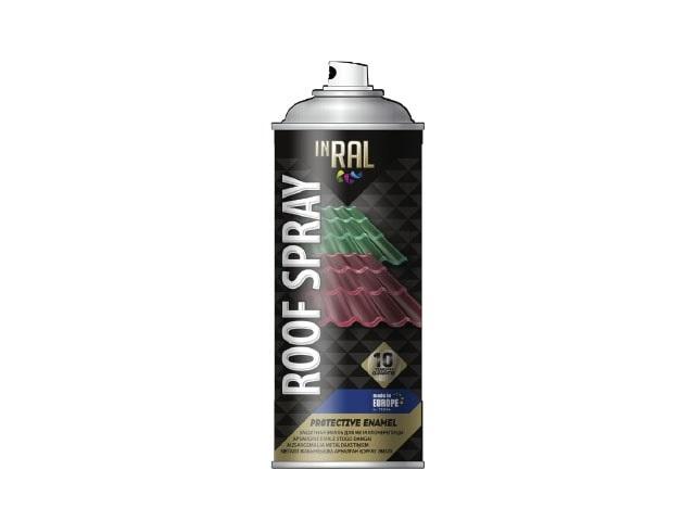 Краска-эмаль аэрозольная для металлических конструкций INRAL ROOF SPRAY