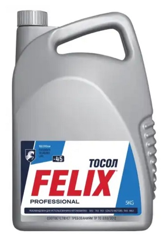 Тосол FELIX -45 (синий) 5 кг