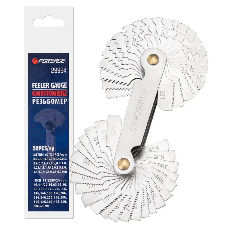 Резьбомер 52пр. Forsage F-29984