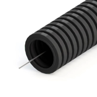 Труба ПНД гофрированная с зондом черная ETP