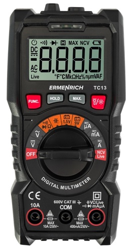 Мультиметр цифровой Ermenrich Zing TC13 (82980)
