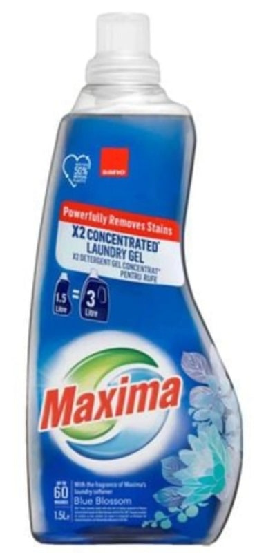 Гель для стирки концентрированный Синее цветение Sano Maxima 1.5 л